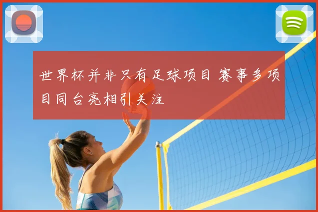 世界杯并非只有足球项目 赛事多项目同台亮相引关注